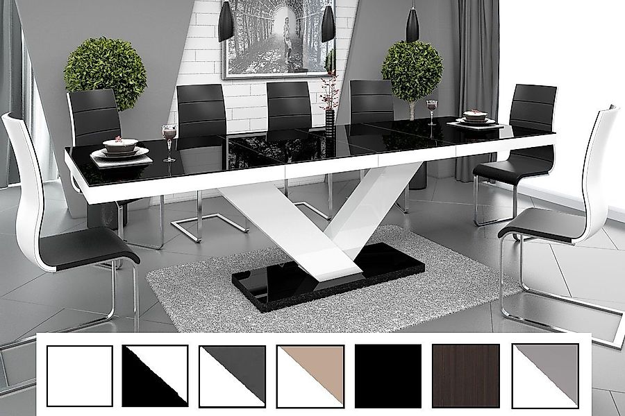 designimpex Esstisch Design Tisch HE-999 Schwarz günstig online kaufen