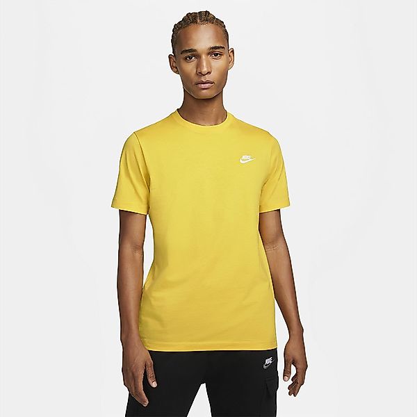Nike Sportswear Club Kurzärmeliges T-shirt S Vivid Sulfur / White günstig online kaufen