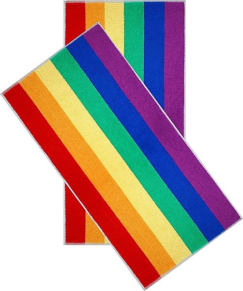 Lashuma Handtücher Regenbogen, Frottee (2-St), buntes günstig online kaufen