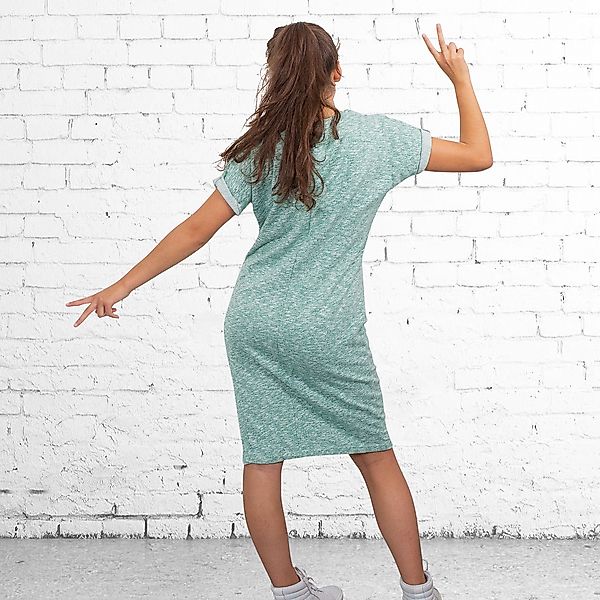 Kurzärmeliges Kleid Aus Sweatshirtstoff günstig online kaufen