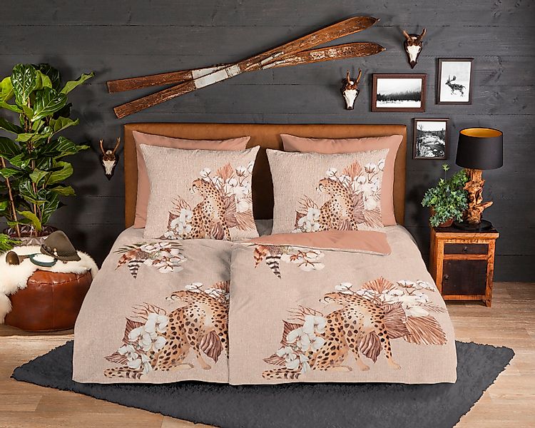 good morning Wendebettwäsche »Chevy« 2 Stk. tlg. Biber Flanell, 135x200, Wa günstig online kaufen