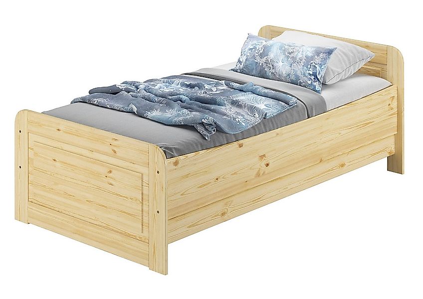 ERST-HOLZ Bettgestell Seniorenbett 90 x 200 Kiefer Massiv mit Rost und Matr günstig online kaufen