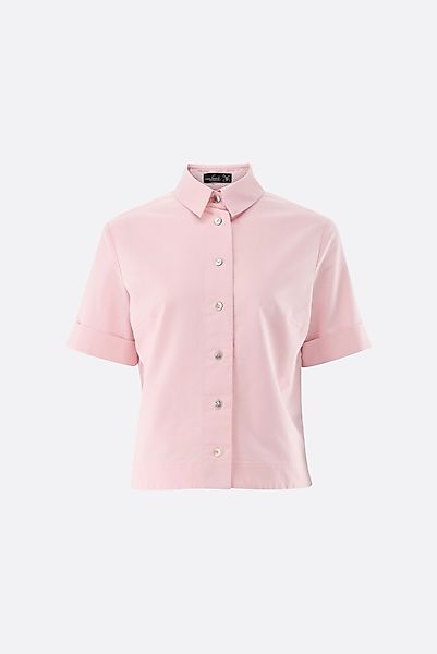 Kurzarm Hemdbluse aus Oxford günstig online kaufen