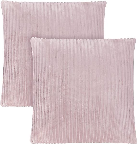 Aspero Kissenbezug 2 Kissenbezüge aus Streifen-Flanell günstig online kaufen