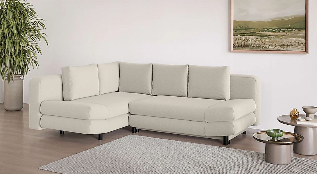 Home affaire Ecksofa "LENNARA Schlafsofa mit Bettkasten, Maße B/T/H: 234/17 günstig online kaufen