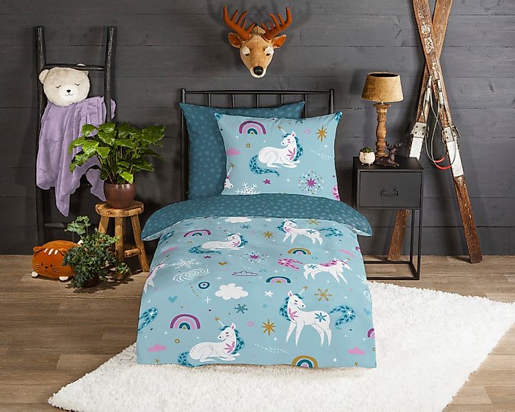 good morning Bettwäsche einhorn bettwäsche 135x200 günstig online kaufen