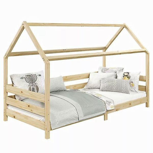 IDIMEX Kinderbett FINA, Hausbett Montessori Kinderbett Kiefer massiv 90 x 2 günstig online kaufen