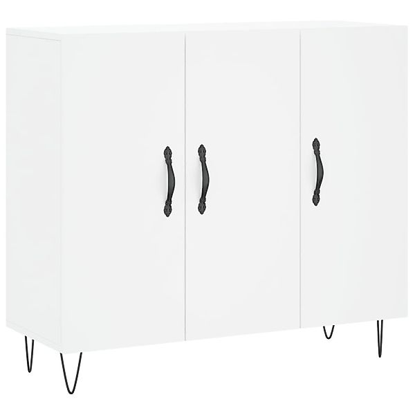 vidaXL Sideboard Weiß 90x34x80 cm Holzwerkstoff 828100 günstig online kaufen