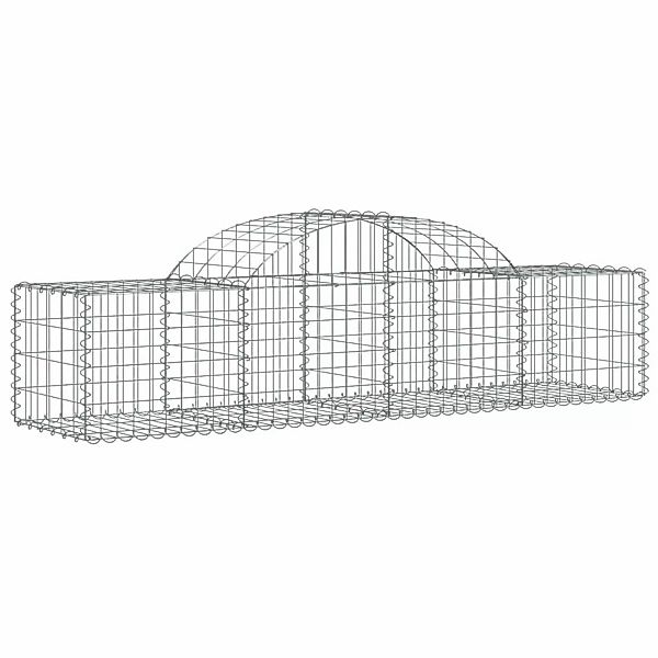 Vidaxl Gabionen Mit Hochbogen 8 Stk. 200x50x40/60 Cm Verzinktes Eisen günstig online kaufen