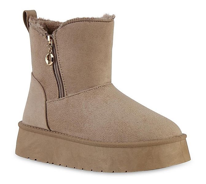 VAN HILL 841457 Winterstiefelette Damen Warm Gefüttert Winter Boots Stiefel günstig online kaufen