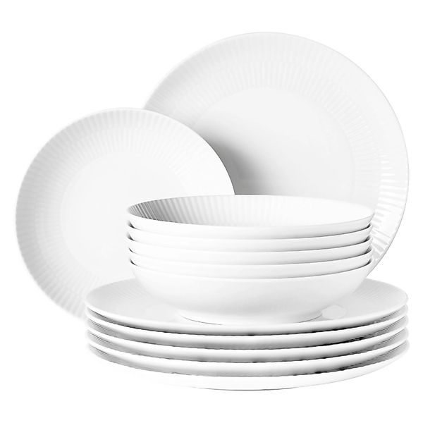 Seltmann Weiden Amina Tafelservice 12-teilig Weiß günstig online kaufen