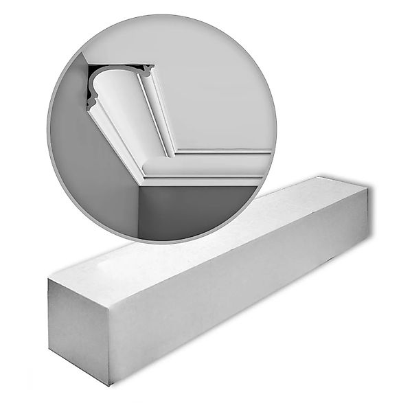 ORAC DECOR C341 LUXXUS Zierleisten 1 Karton Set 12 Stuckleisten 24 m Weiß günstig online kaufen