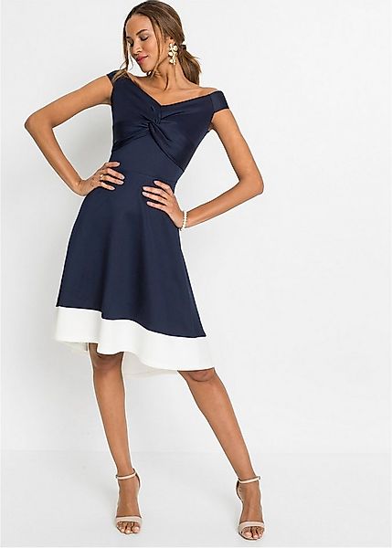 bonprix Off-Shoulder-Kleid für festliche Anlässe, aus festem Scuba-Stoff, m günstig online kaufen