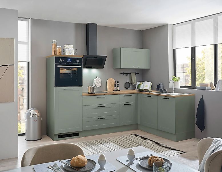 BASIC by Balculina Winkelküche "Marsi" Stellmaße 260x175 cm, wahlweise E-Ge günstig online kaufen