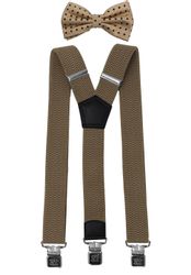 Fabio Farini Hosenträger mit passender Fliege günstig online kaufen