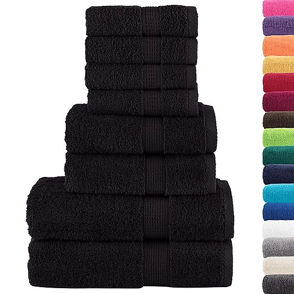 vidaXL Handtuch 8 tlg. Premium-Handtuch-Set SOLUND günstig online kaufen