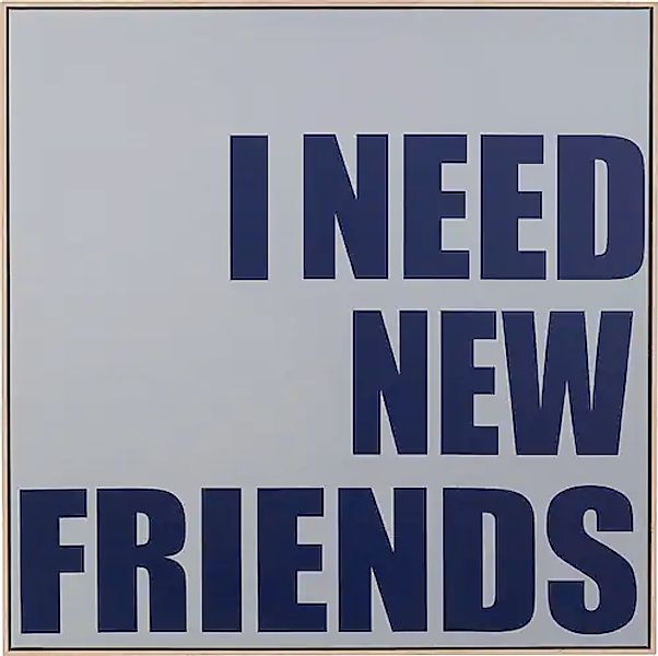 Kare Design Bild mit Rahmen »Gerahmtes Bild New Friends 80x80cm« günstig online kaufen