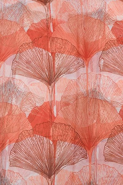 styleBREAKER Modeschal Langer Schal Ginkgo Leaves, günstig online kaufen