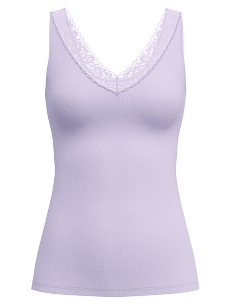 CALIDA Tanktop "Natural Comfort Lace" elastisch, V-Ausschnitt, weiche Spitz günstig online kaufen