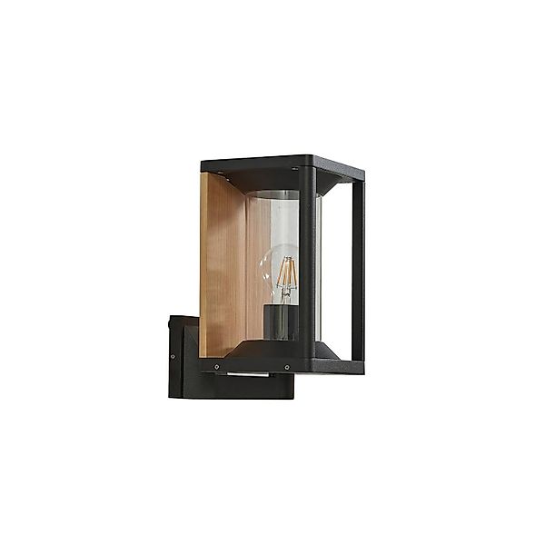 Lucande Wandleuchte Außen Candina 10020316 Modern in Schwarz aus Aluminium günstig online kaufen