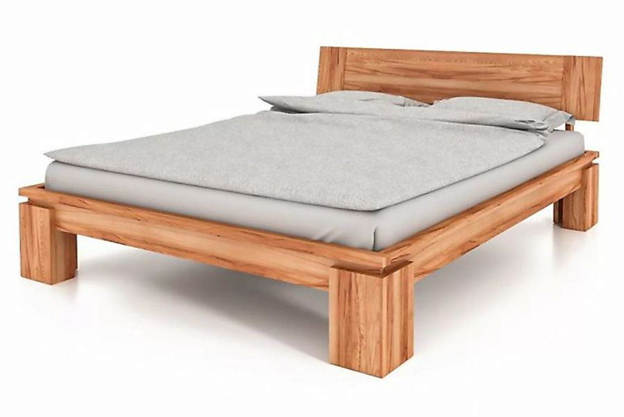 byoak Bett VINCI 160 x 210 aus Massivholz, mit Holzkopfteil, Naturgeölt günstig online kaufen