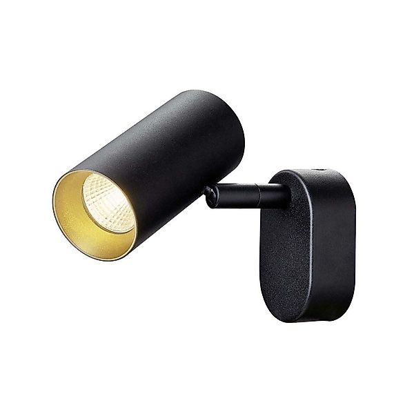 LED Led Wand- und Deckenleuchte Noblo in Schwarz und Gold 8W 450Lm günstig online kaufen