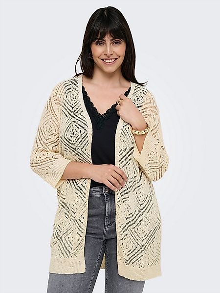 ONLY CARMAKOMA Strickjacke CARWISTY 3/4 SL OPEN CARDIGAN KNT günstig online kaufen