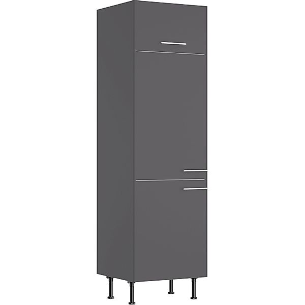 Optifit Küchen-Hochschrank für Kühlschrank Ingvar420 60 cm Anthrazit Matt günstig online kaufen