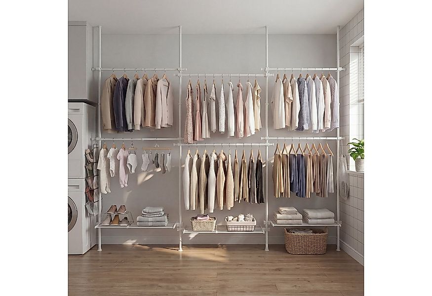 SONGMICS Kleiderständer Garderobenständer Kleiderschrank, deckenhoch, höhen günstig online kaufen
