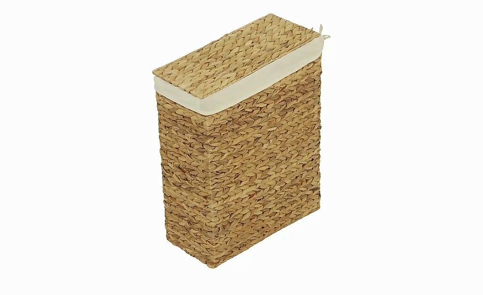 HOME STORY Wäschekorb   ¦ braun ¦ Wasserhyazinthe,Polyester,Baumwolle ¦ Maß günstig online kaufen