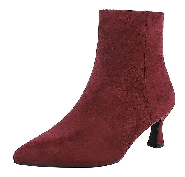 Ital-Design Elegante kniehohe Stiefel für Damen mit niedrigem Absatz Stiefe günstig online kaufen