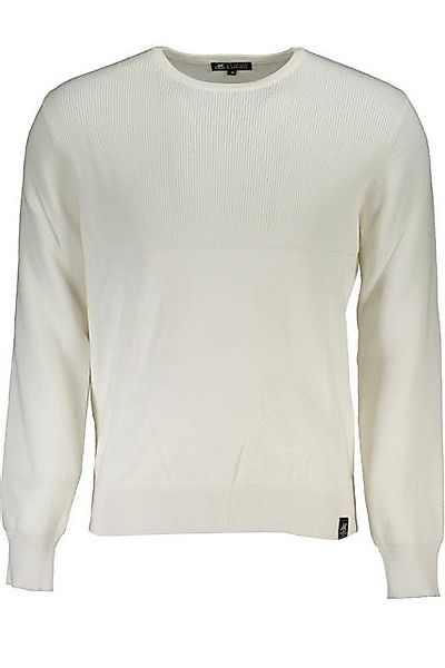 U.S. GRAND POLO Strickpullover Weißes Herren Langarmshirt mit Kontrast und günstig online kaufen