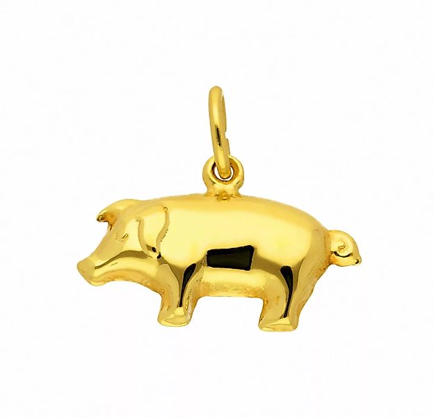 Adelia´s Kette mit Anhänger "333 Gold Anhänger Schwein", Schmuckset - Set m günstig online kaufen