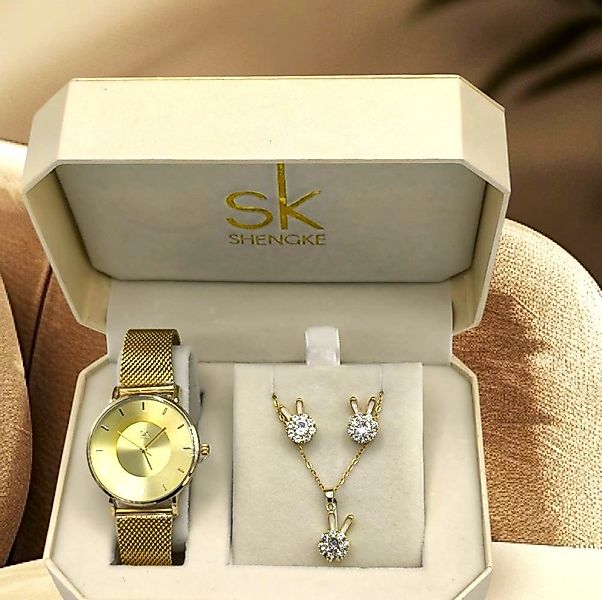 Tidy Schmuckset Weihnachten Muttertag Shengke Geschenkset,elegante Damenuhr günstig online kaufen