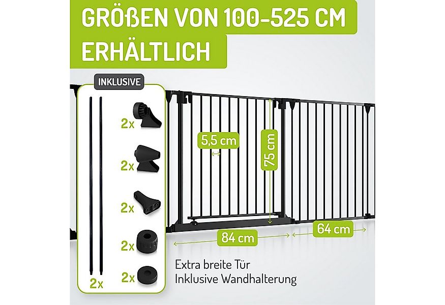 BOMI Ofenschutzgitter Kaminschutzgitter ohne Bohren Milo 100-525 cm, Extrab günstig online kaufen