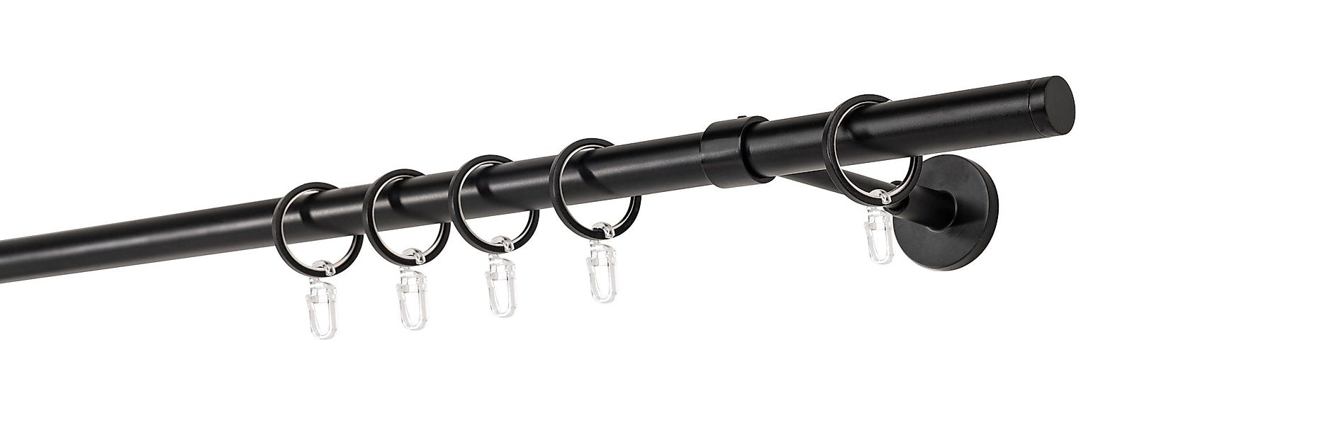 ondeco Gardinenstange Rundrohr Wandabstand 14cm Match, günstig online kaufen