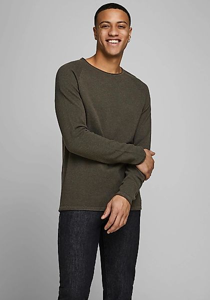 Jack & Jones "JJEHILL Einfarbiger Pullover mit angenehmem Tragegefühl" unif günstig online kaufen