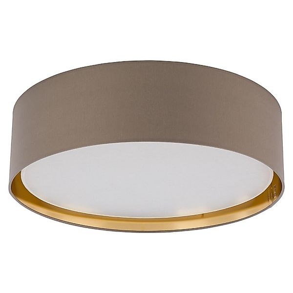 famlights | Deckenleuchte Michaela in Beige und Gold E27 4-flammig 600mm günstig online kaufen