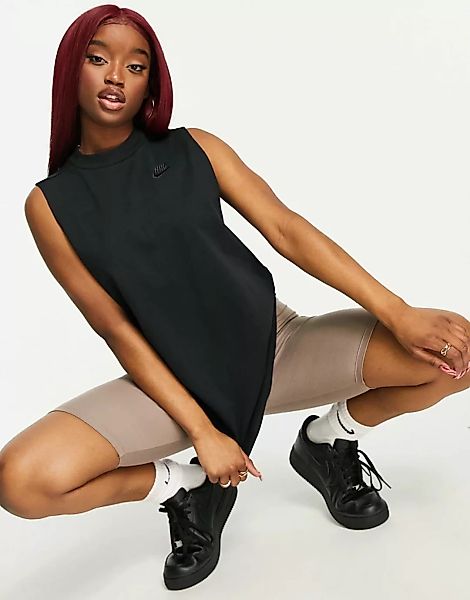 Nike – Tunikaoberteil aus Jersey in Schwarz günstig online kaufen