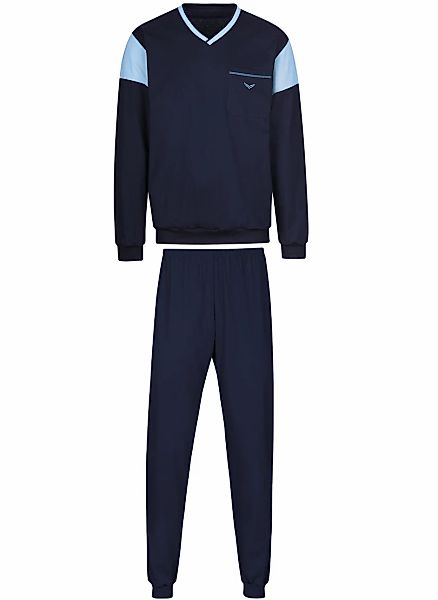 Trigema Schlafanzug "TRIGEMA Schlafanzug in modischem Design", 1 Stk. günstig online kaufen
