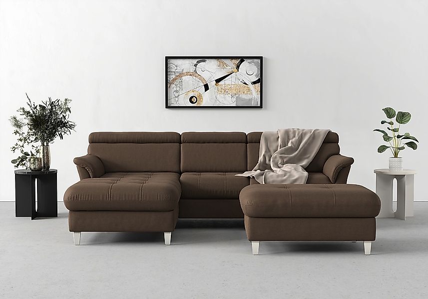 sit&more Ecksofa "Marano L-Form" inklusive Kopfteilverstellung, wahlweise m günstig online kaufen