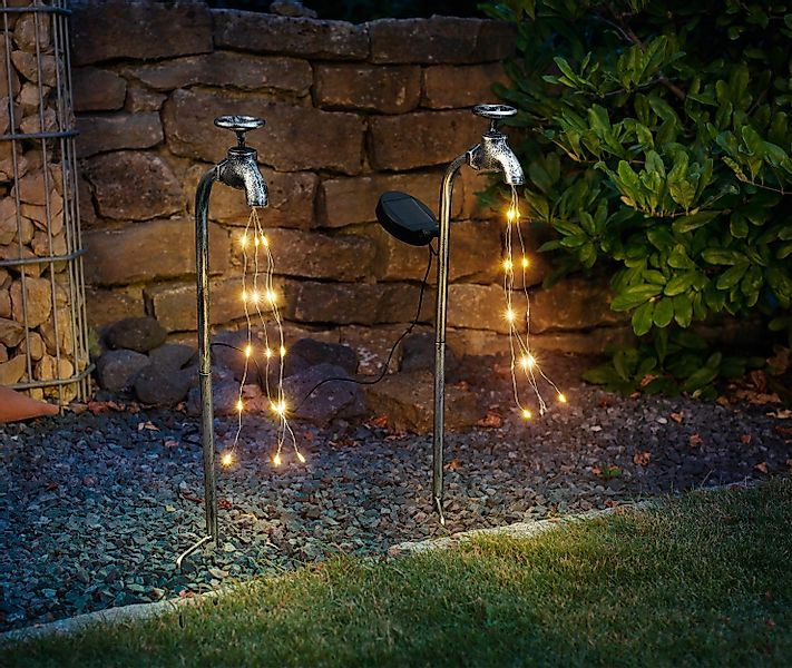 IC Gardenstyle LED-Dekofigur Solar Deko Wasserhahn günstig online kaufen