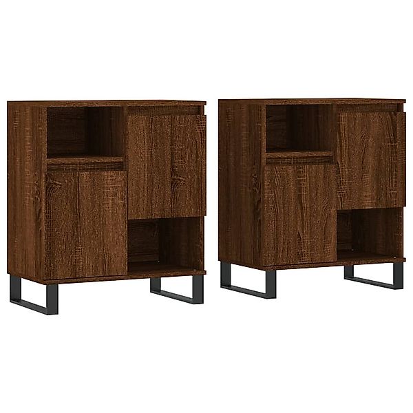 vidaXL Sideboard Sideboards 2 Stk. Braun günstig online kaufen