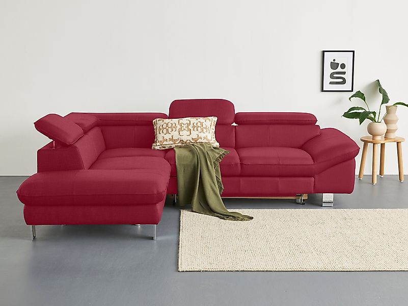 COTTA Ecksofa Driver L-Form, mit Kopfteilverstellung, günstig online kaufen