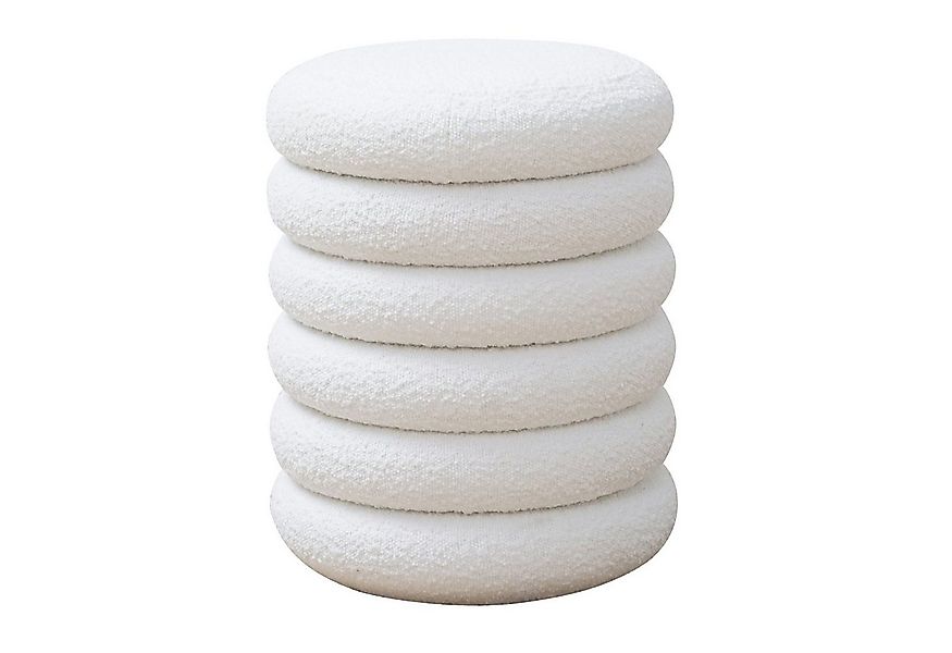 SVITA Stauraumhocker BLOSSOM XS, Pouf, Mit Stauraum, Bouclé-Bezug, Bequeme günstig online kaufen