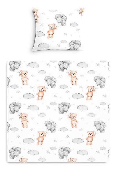 Amilian Babybettwäsche Kinderwagenset - 2tlg. Kinderbettwäsche - 80x80cm + günstig online kaufen