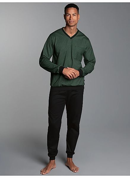 Trigema Schlafanzug "TRIGEMA Pyjama mit Vintage-Muster", 1 Stk. günstig online kaufen