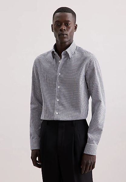 seidensticker Businesshemd "Schwarze Rose" Slim 1/1 Covered-Button-Down-Kra günstig online kaufen