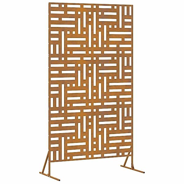 vidaXL Gartenzaun Sichtschutz Grau Stahl, (1-St) günstig online kaufen