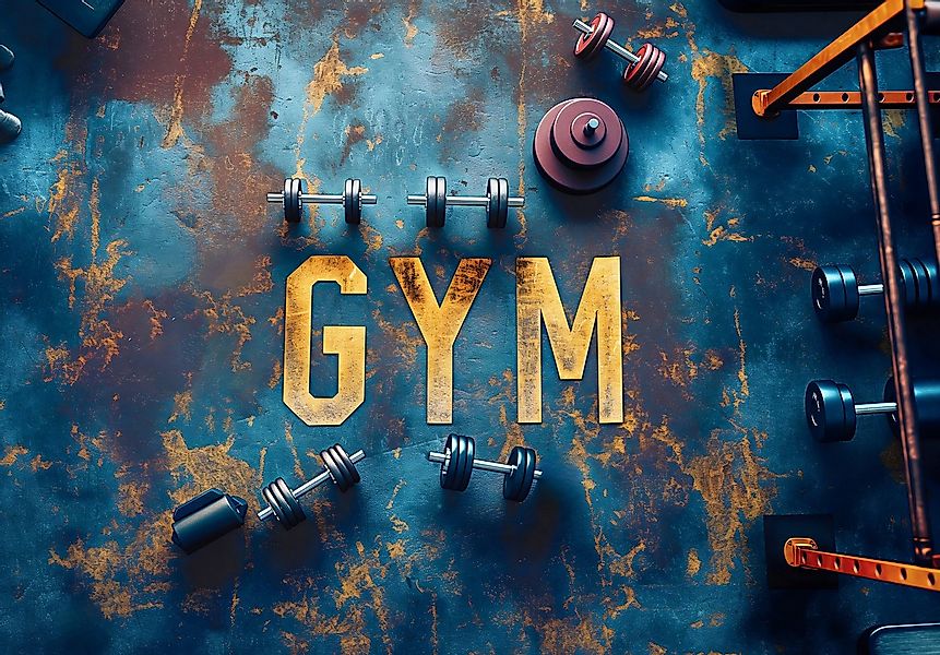 Wallarena Fototapete Gym Sport Blau Vlies Tapete Wohnzimmer Schlafzimmer Wa günstig online kaufen